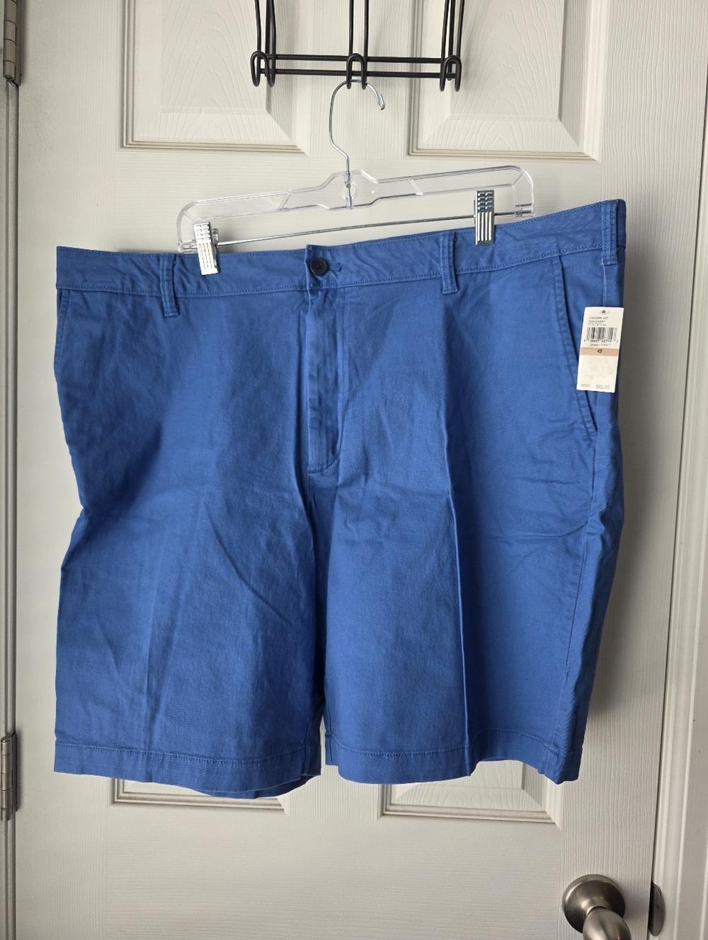 Izod Stretch Mens Shorts Relaxed Fit Saltwater Wash Size 42 Blue Cotton Classic